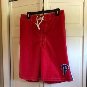 Genuine Merchandise Red Men's Board Phillies Shorts or swim trunks. L. NWOT